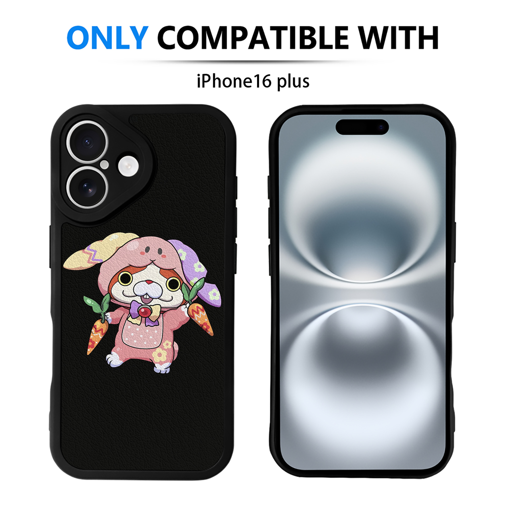 （画像用） 妖怪ウォッチ Yo-kai Watch 【iPhone 16シリーズ対応】シリコンスマホケース（レザー調） 材質：シリコン